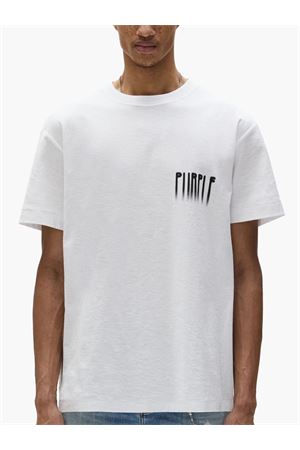 White cotton T-shirt PURPLE BRAND | P104TBWB325OFFWHITE